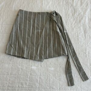 Forever 21 Striped Wrap Skirt